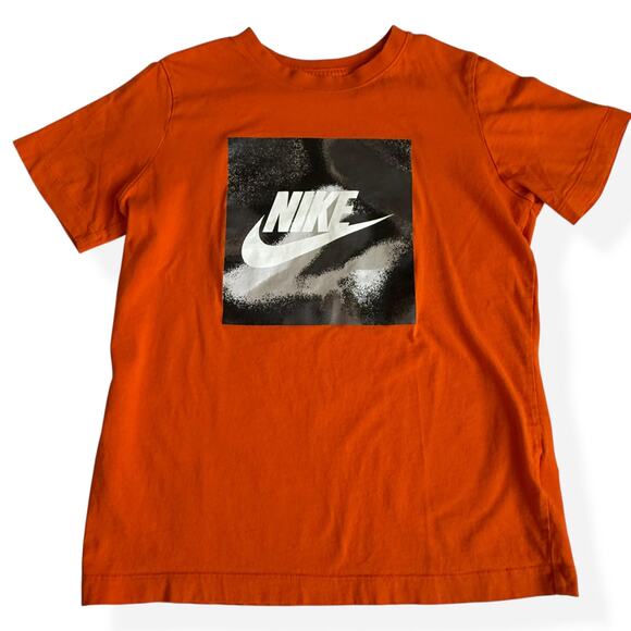 Nike Other - Nike Orange Graphic Tee Swoosh Youth Large
